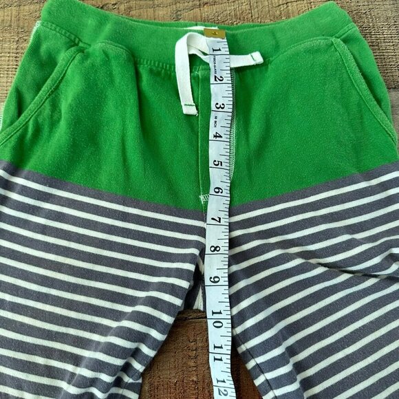 Mini Boden Boys' Size 10 Green & Striped Drawstring Shorts - Picture 4 of 8